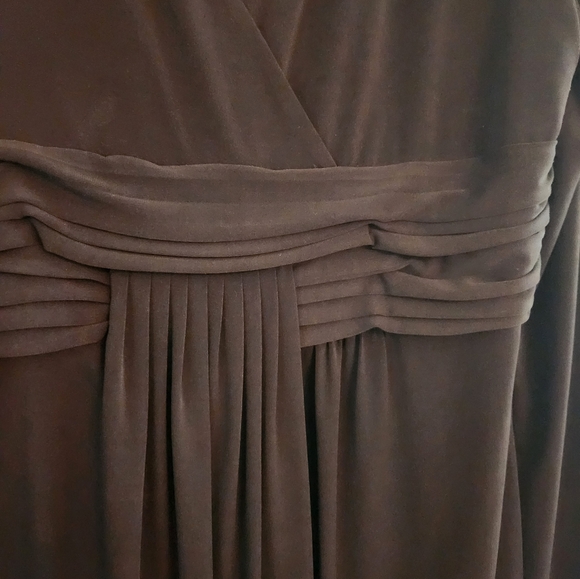 Calvin Klein Womens Black Dress with Roushing at the waist. Size 14. - Picture 2 of 5